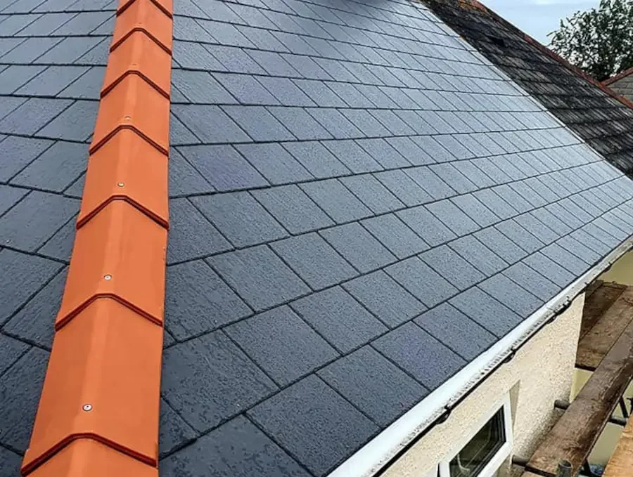 Orange And Black Roof
